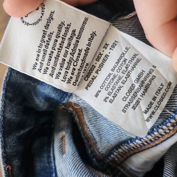 Closed Pedal Pusher Jeans Made In Italy - Picture 14 of 15